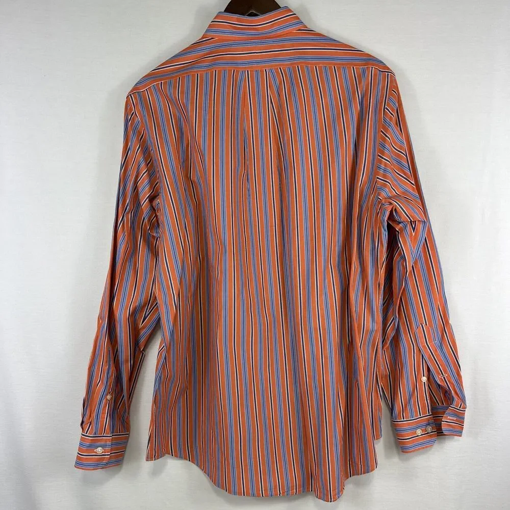 Polo Ralph Lauren Polo Shirt‎ Men's 16.5 34/35 Custom Fit 100% Cotton L/S Oxford